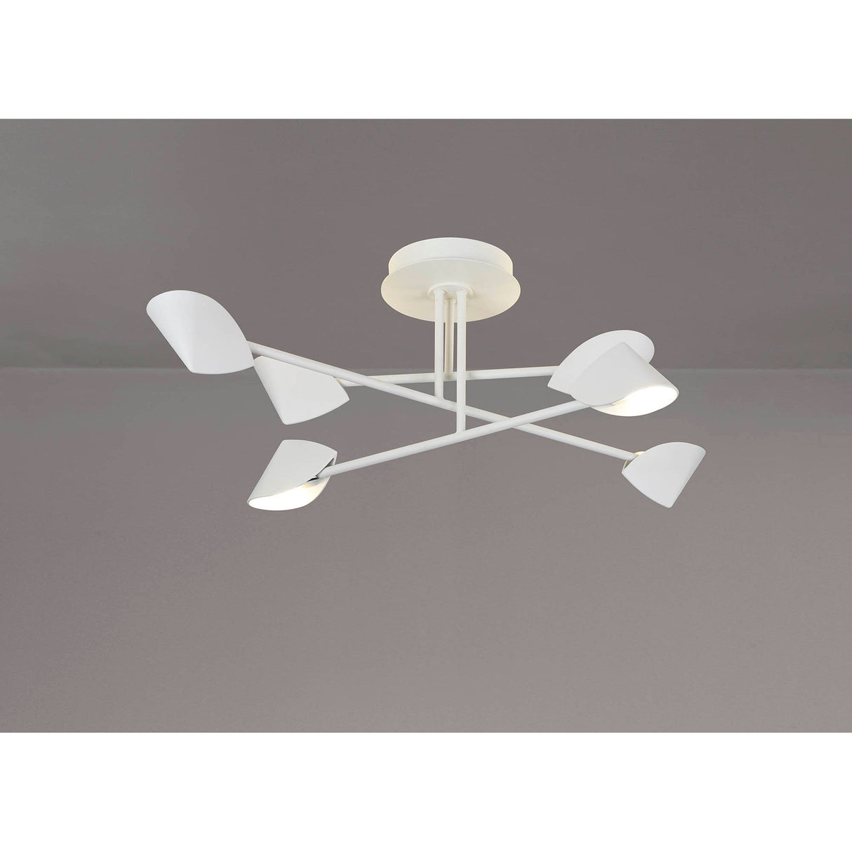 Capuccina Medium LED Semi-Flush Ceiling Light 45W 3000K - White