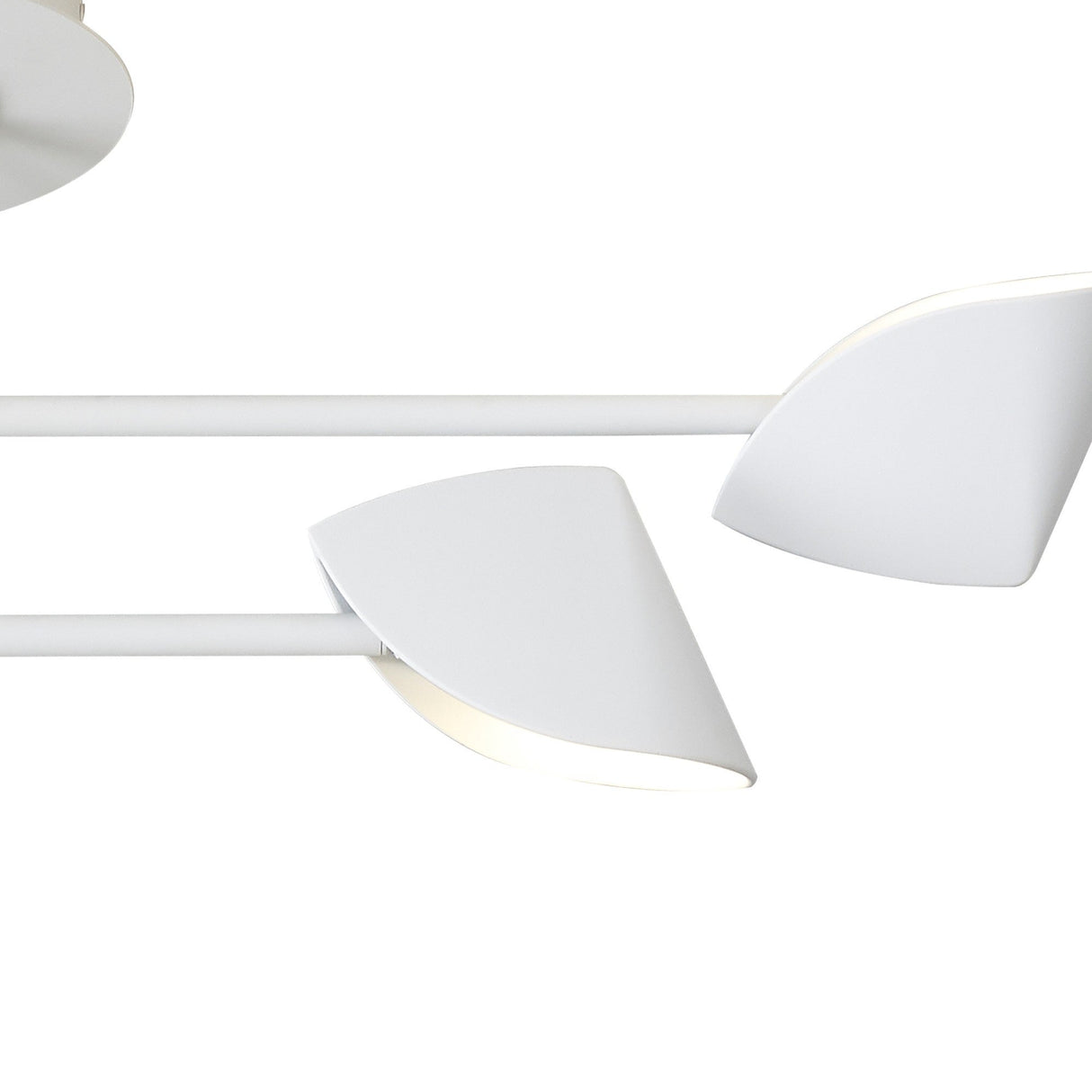 Capuccina Small LED Semi-Flush Ceiling Light 30W 3000K - White