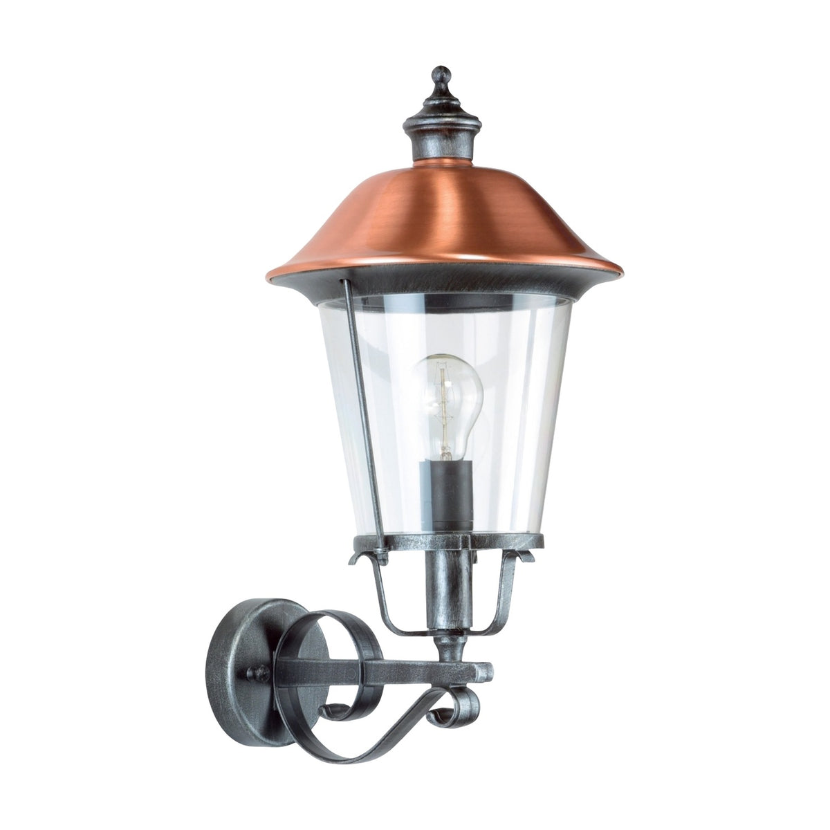 Casement Copper Top Outdoor Wall Lantern