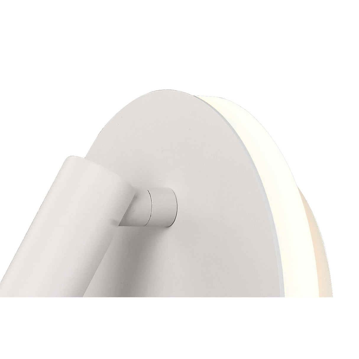 Cayman Round LED Wall/Reading Light With Switch - Matt White