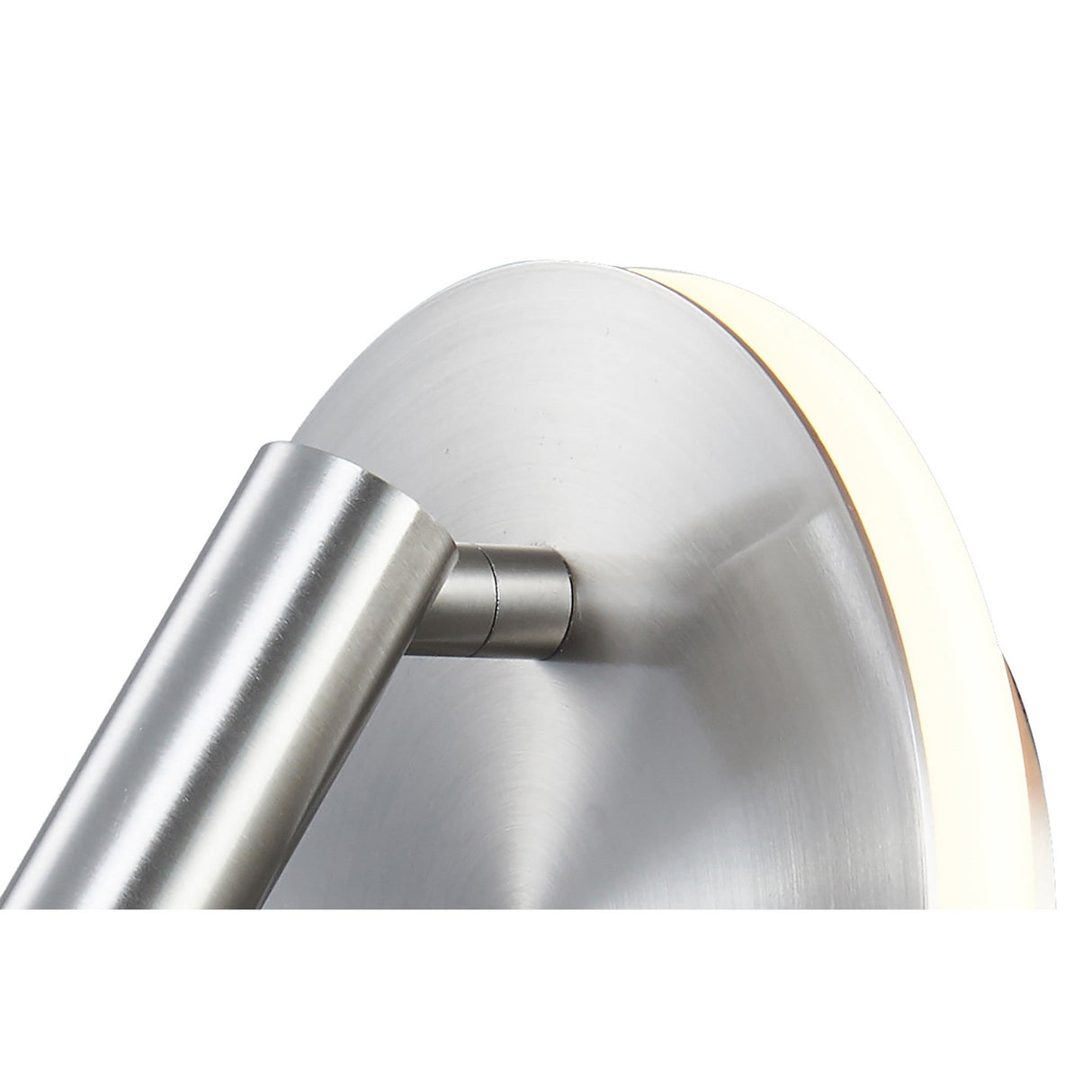 Cayman Round LED Wall/Reading Light With Switch - Satin Nickel