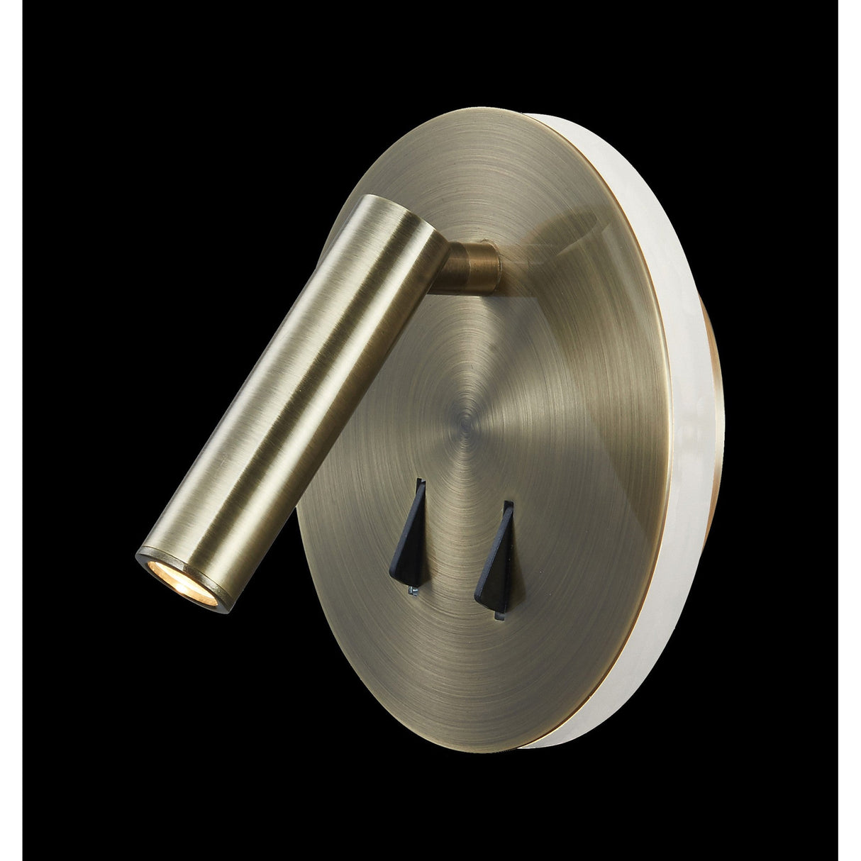 Cayman Round LED Wall/Reading Light - Antique Brass