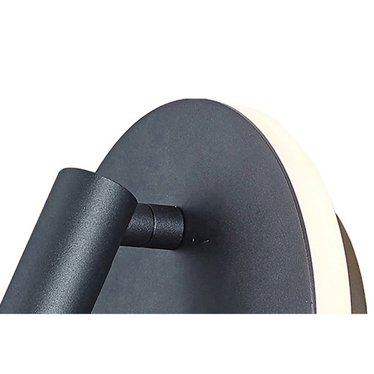 Cayman Round LED Wall/Reading Light With Switch - Sand Black