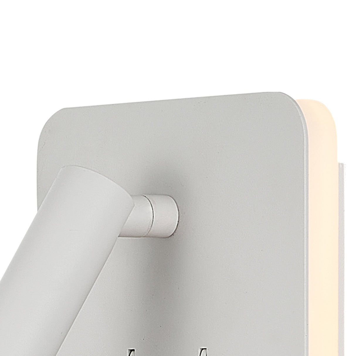 Cayman Square LED Wall/Reading Light With Switch - White