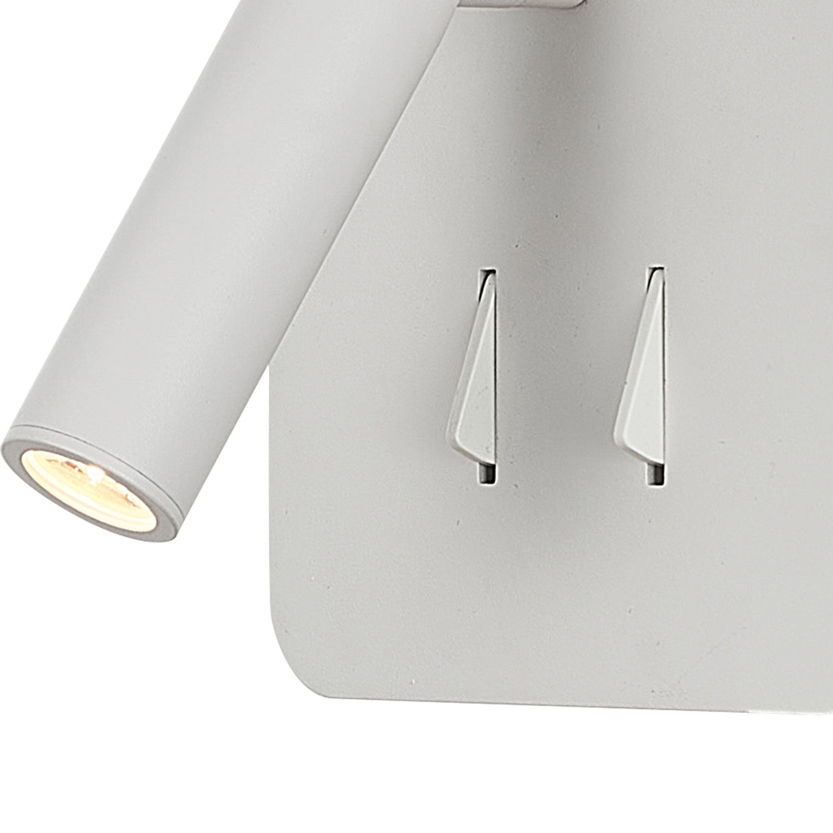 Cayman Square LED Wall/Reading Light With Switch - White