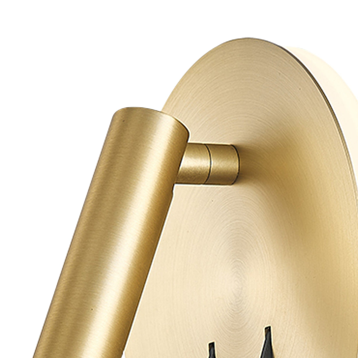 Cayman Round LED Wall/Reading Light With Switch - Satin Gold