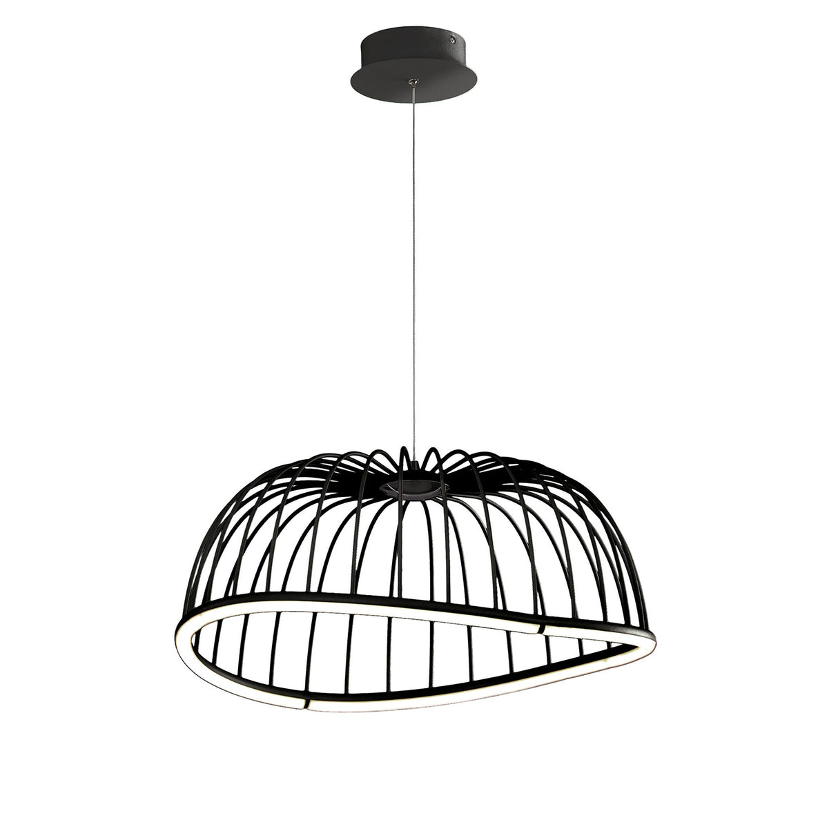 Celeste Medium 2 Light LED Pendant Light 30W 3000K - Black