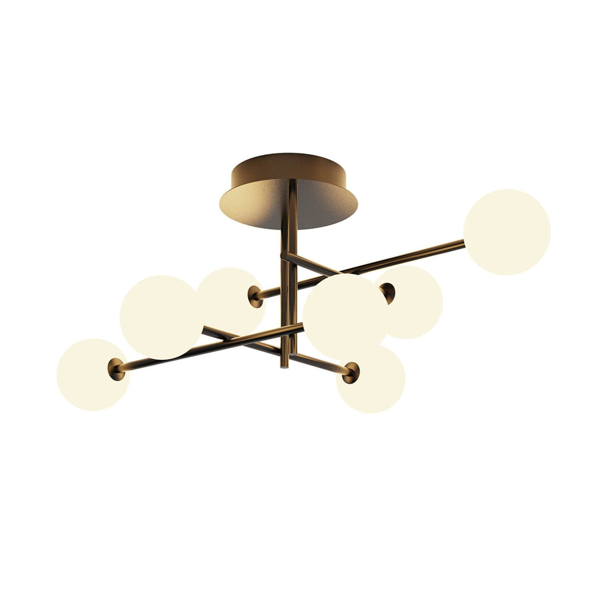 Cellar LED Semi-Flush Ceiling Light 5W 3000K - Black