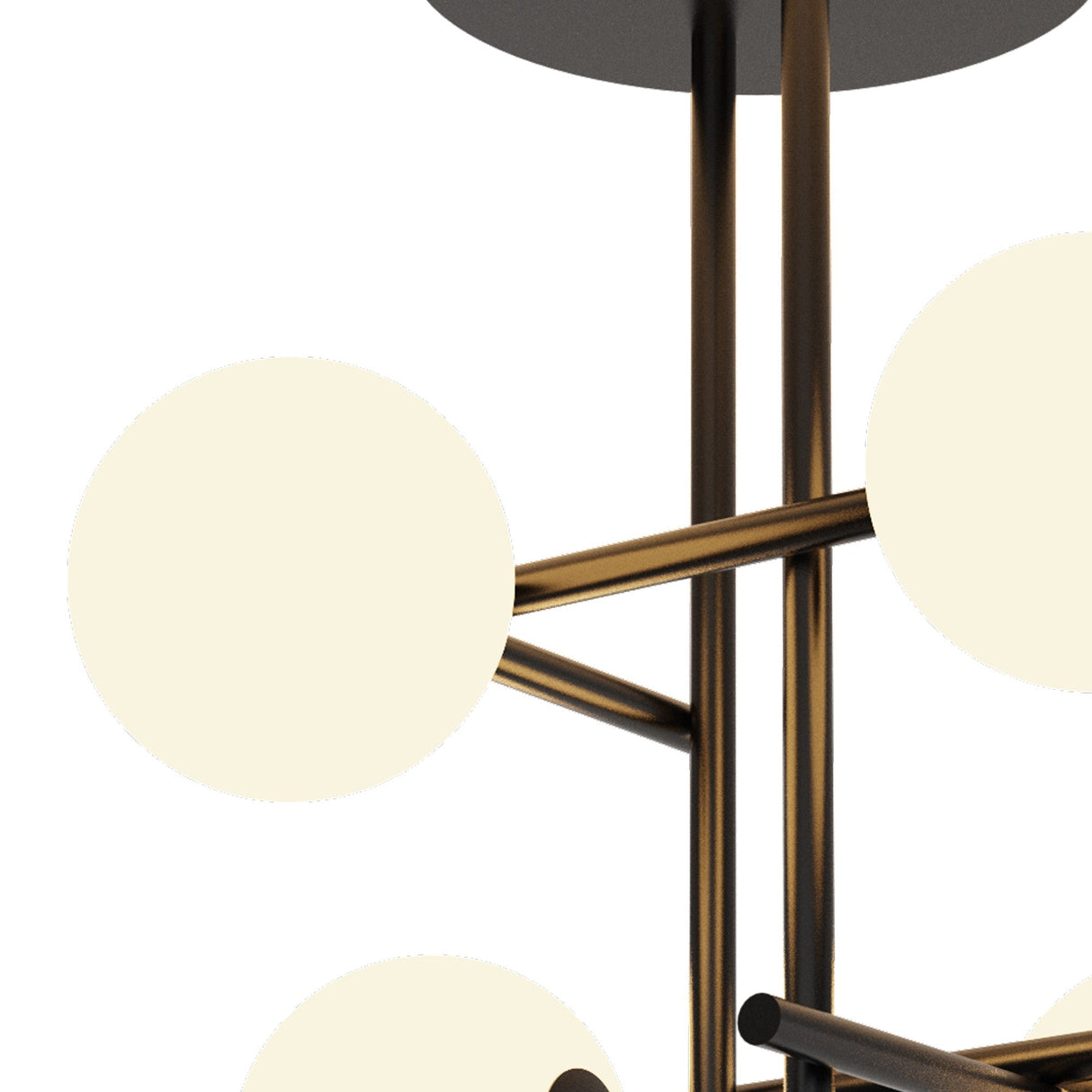 Cellar 4 Light Semi-Flush Ceiling Light 20W 4000K – Black