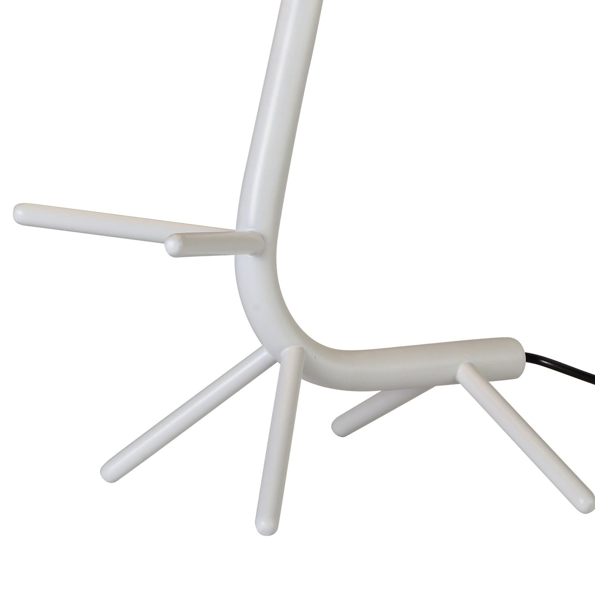 Centipede 1 Light Table Lamp - White With White Shade