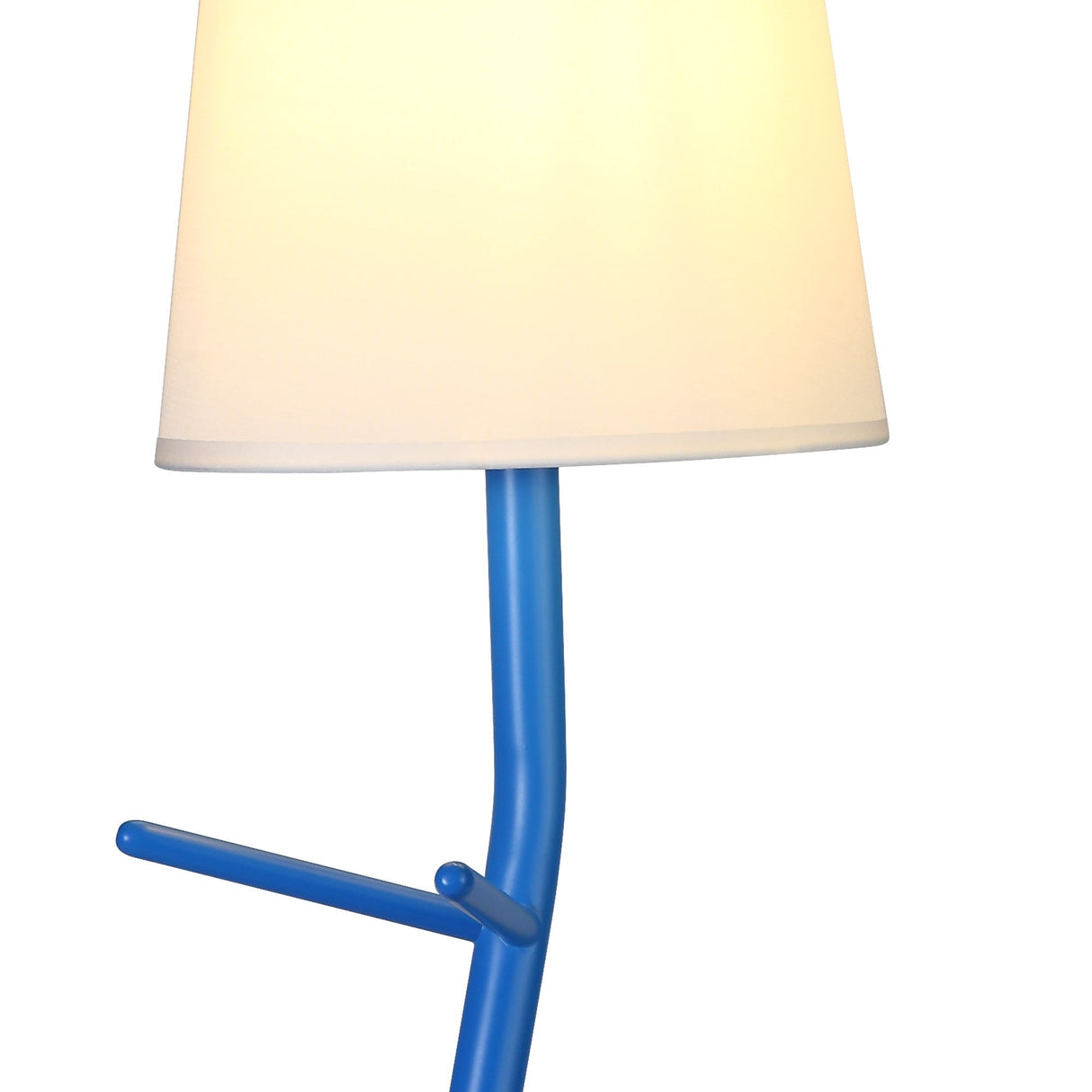 Centipede 1 Light Table Lamp - Blue With White Shade