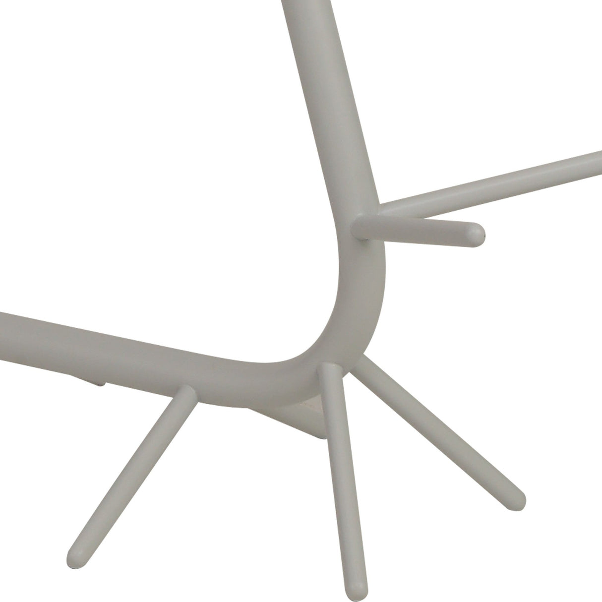 The Centipede 1 Light Floor Lamp in white with a white shade features six pointed legs for a sculptural look and provides ambient lighting to any room.