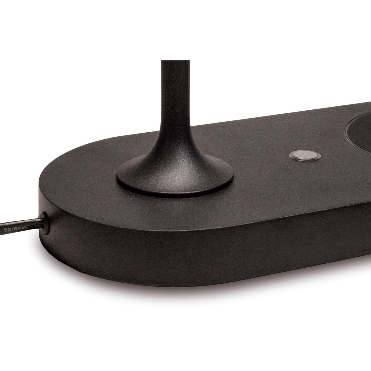 Ceres LED Table Lamp With Mobile Phone Charger & USB Charger - Black