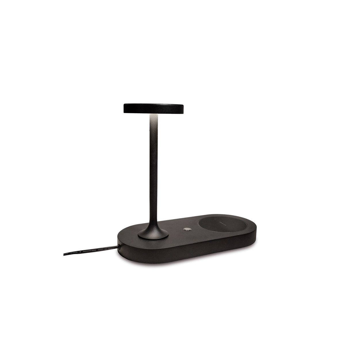 Ceres LED Table Lamp With Mobile Phone Charger & USB Charger - Black