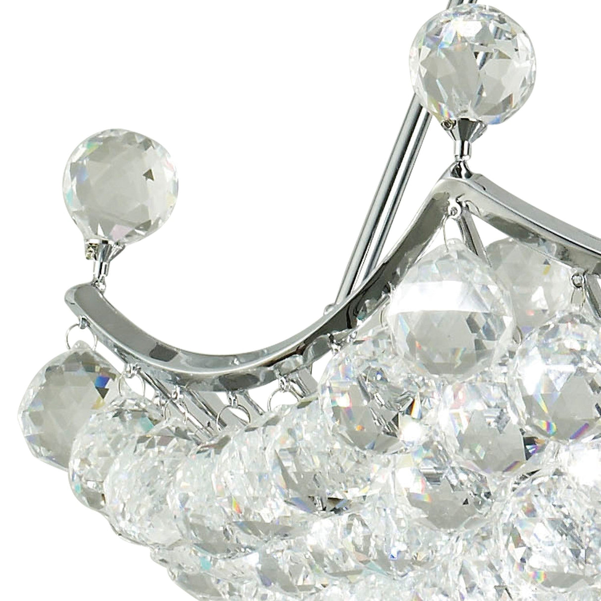 Cesto 60cm 10 Light Crystal Chandelier - Polished Chrome
