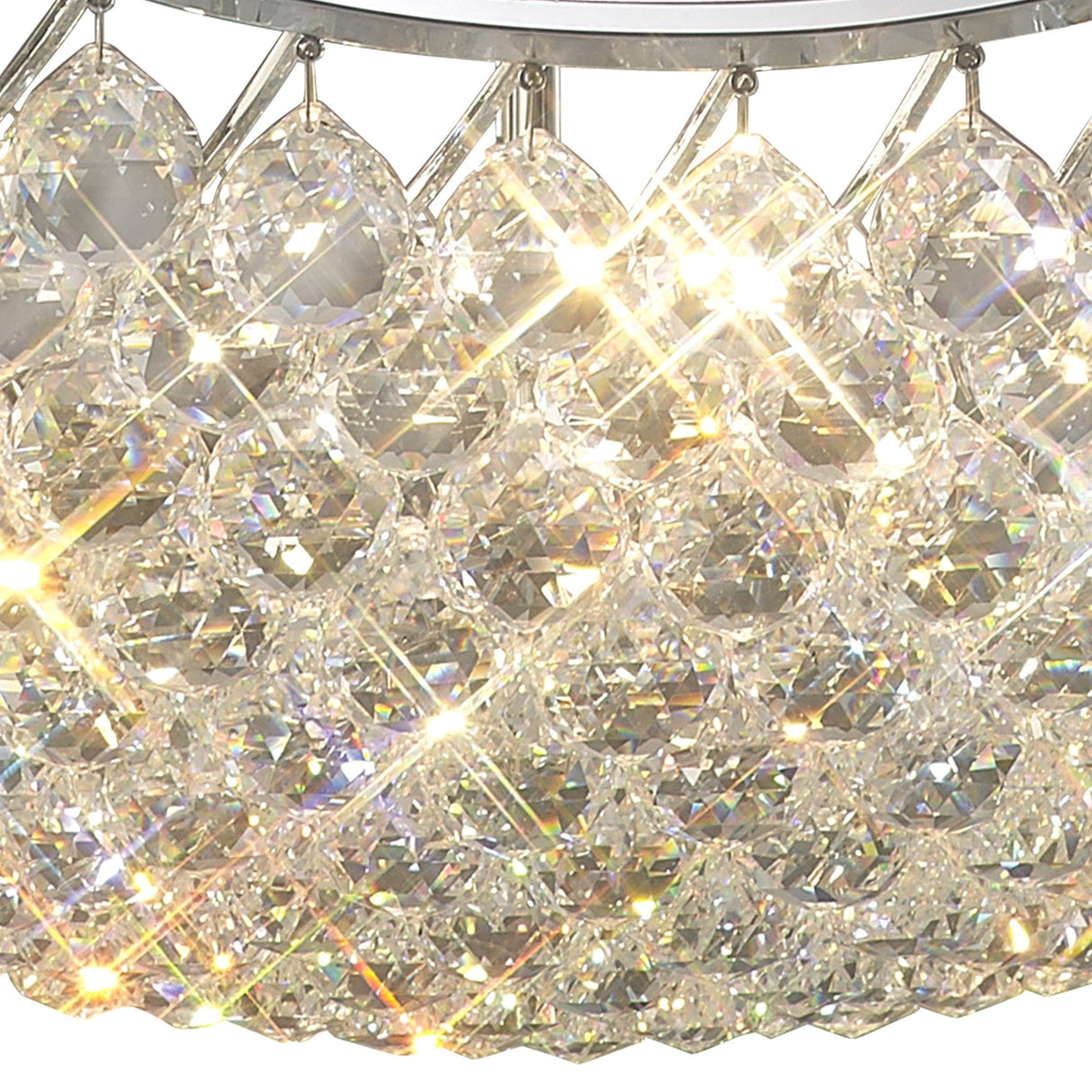 Cesto 80cm Grand 12 Light Crystal Chandelier - Polished Chrome