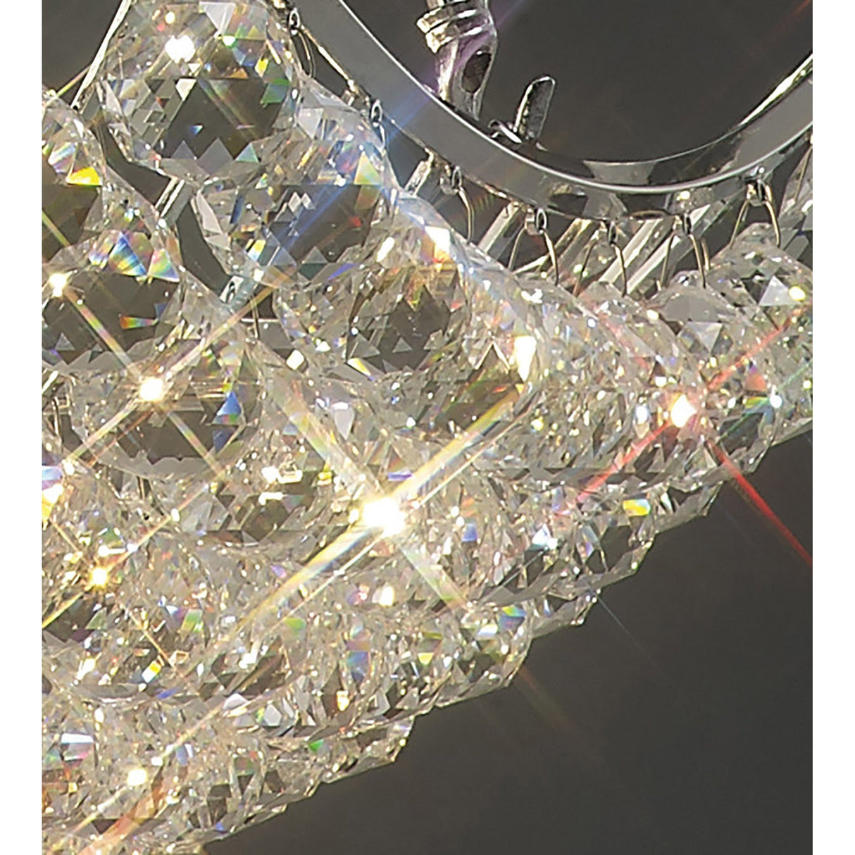Cesto 80cm Grand 12 Light Crystal Chandelier - Polished Chrome