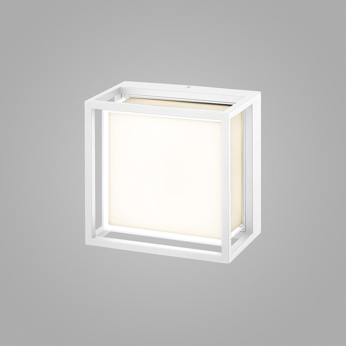 Chamonix Square Outdoor LED Ceiling/Wall Light - White