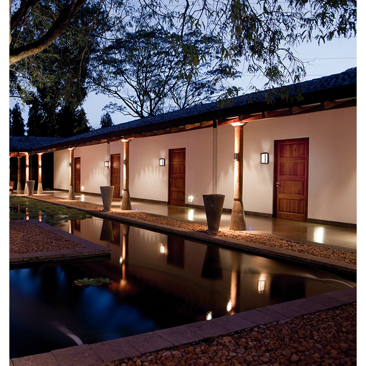 Chamonix Rectangular Outdoor LED Ceiling/Wall Light - Anthracite