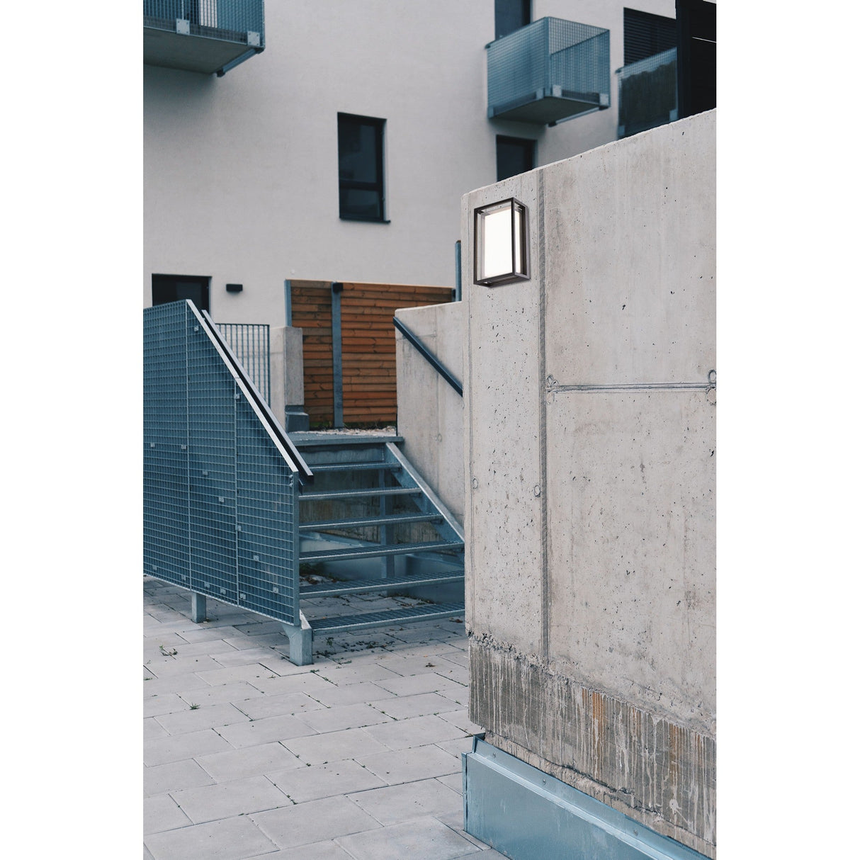 Chamonix Rectangular Outdoor LED Ceiling/Wall Light - Anthracite