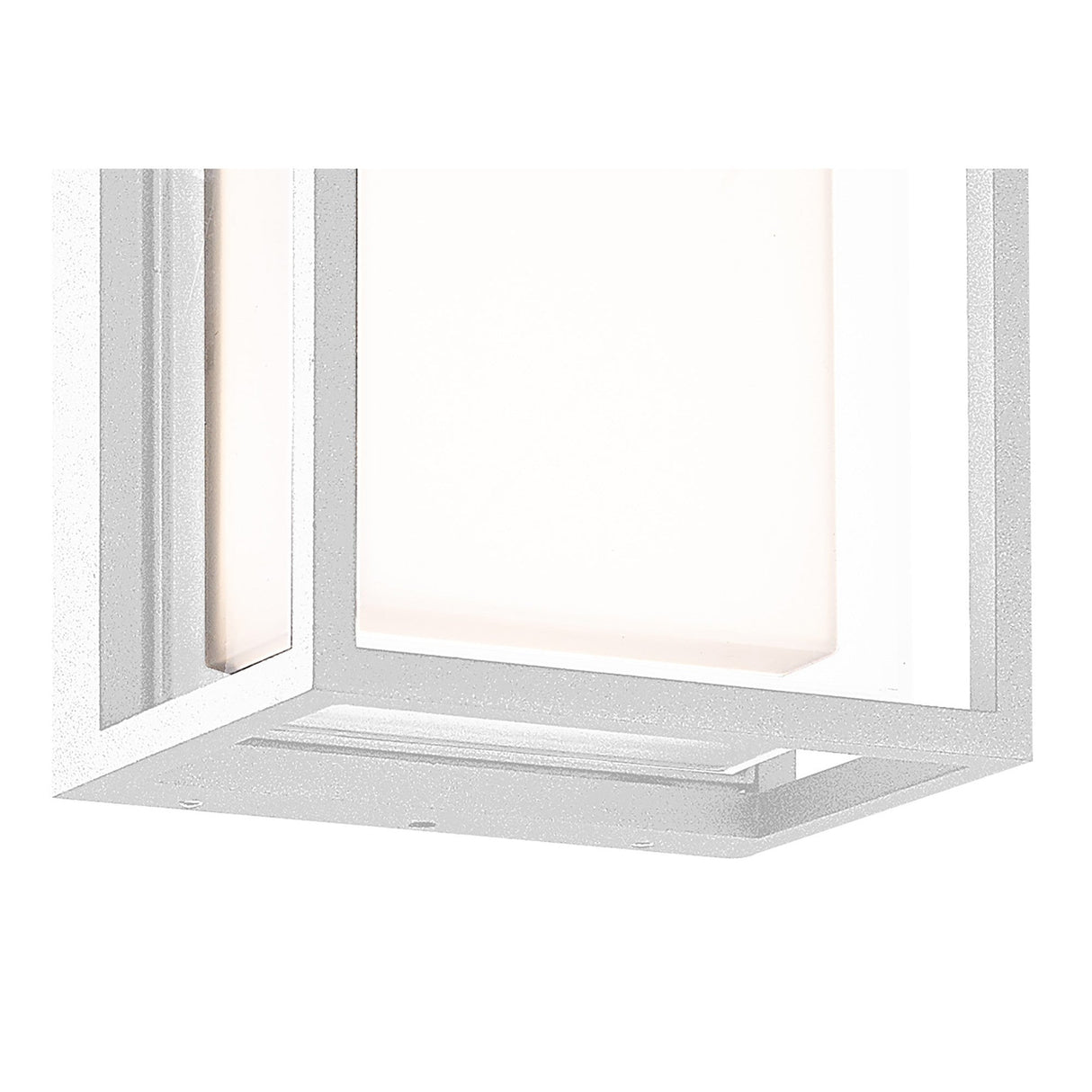 Chamonix Rectangular Outdoor LED Ceiling/Wall Light - White