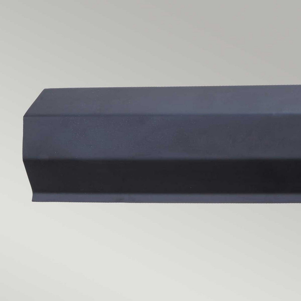 The Chawton Large Picture Light in black features a long, rectangular strip with a slightly chamfered edge and a matte finish, set against a light gray background.