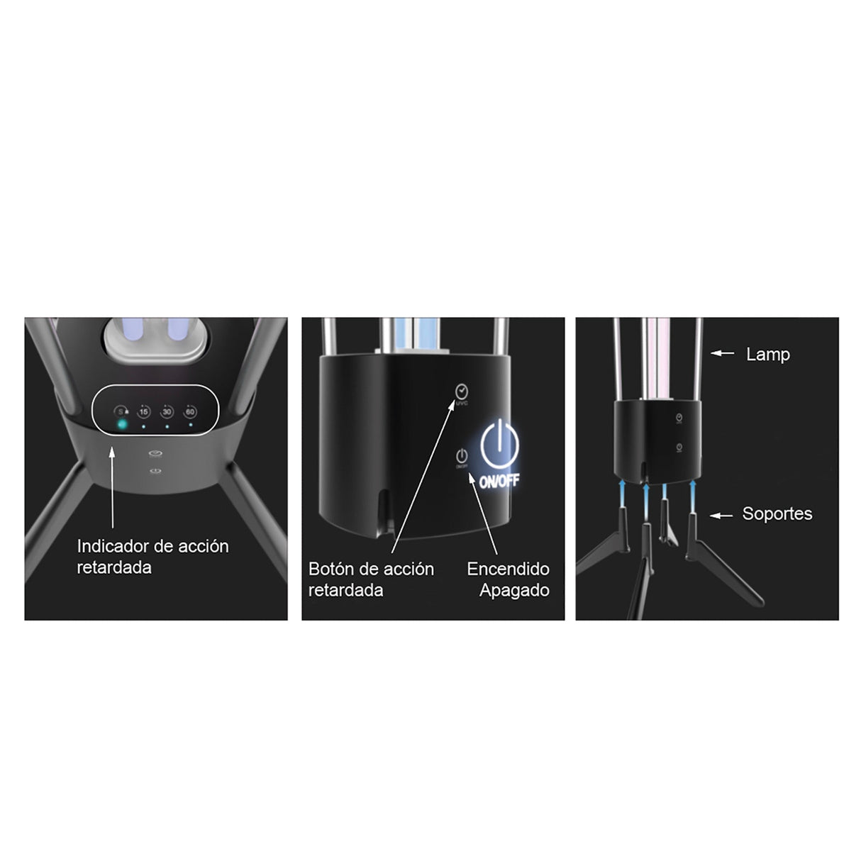 Cidal 36W UV-C Germicidal Table Lamp