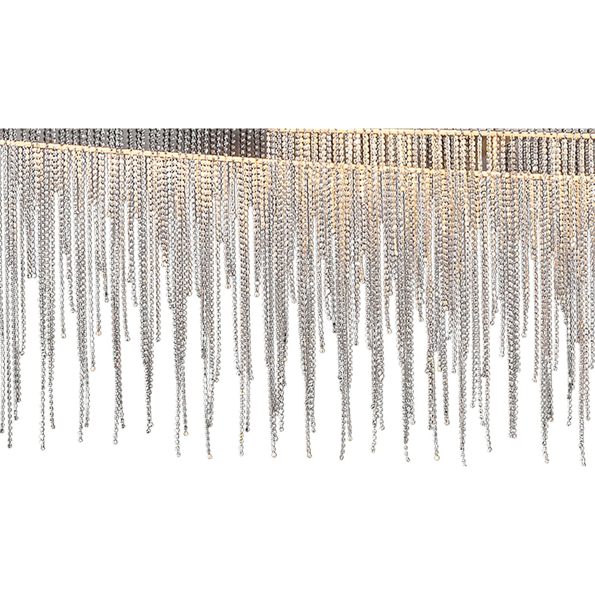 Cinna 160cm LED Crystal Chain Linear Suspension Light - Chrome