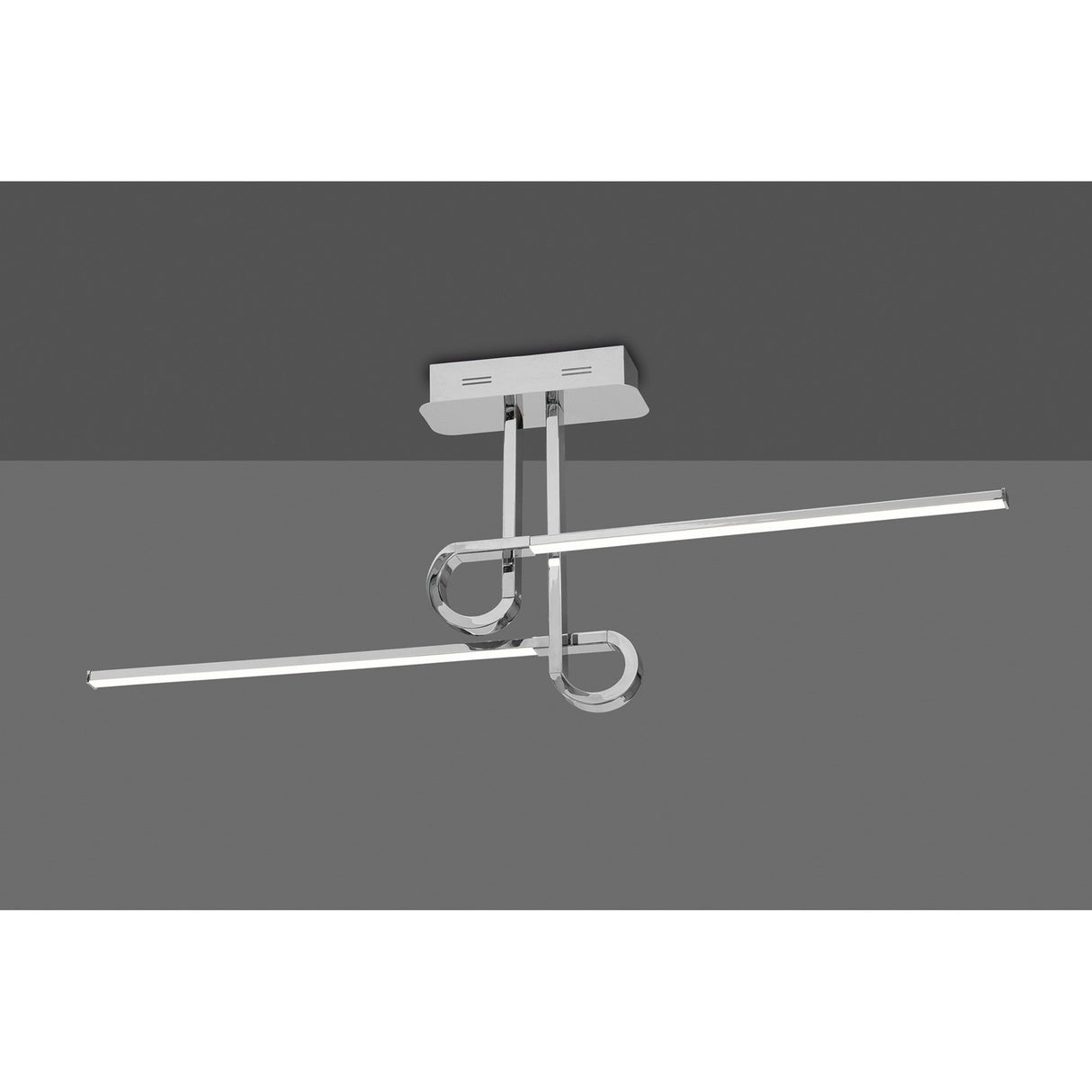 Cinto LED Semi-Flush Ceiling Light 20W 3000K – Polished Chrome