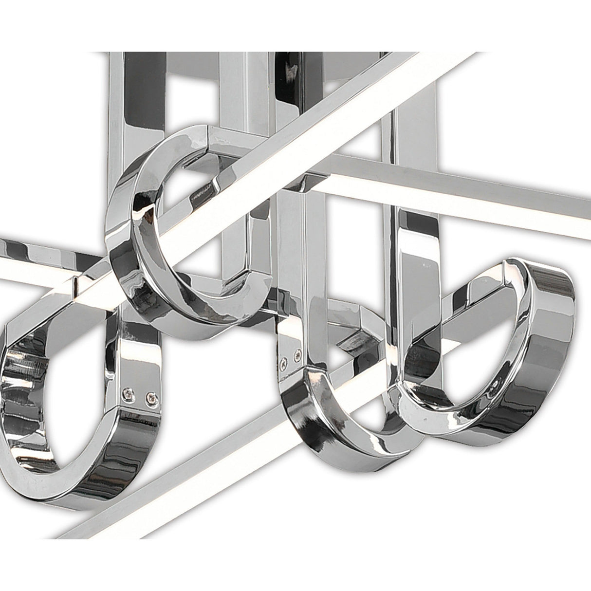 Cinto Semi-Flush Ceiling Light 28W 3000K - Polished Chrome