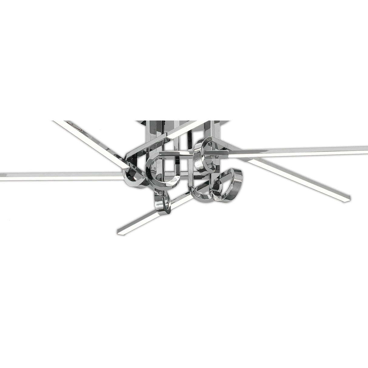 Cinto Semi-Flush Ceiling Light 42W 3000K - Polished Chrome