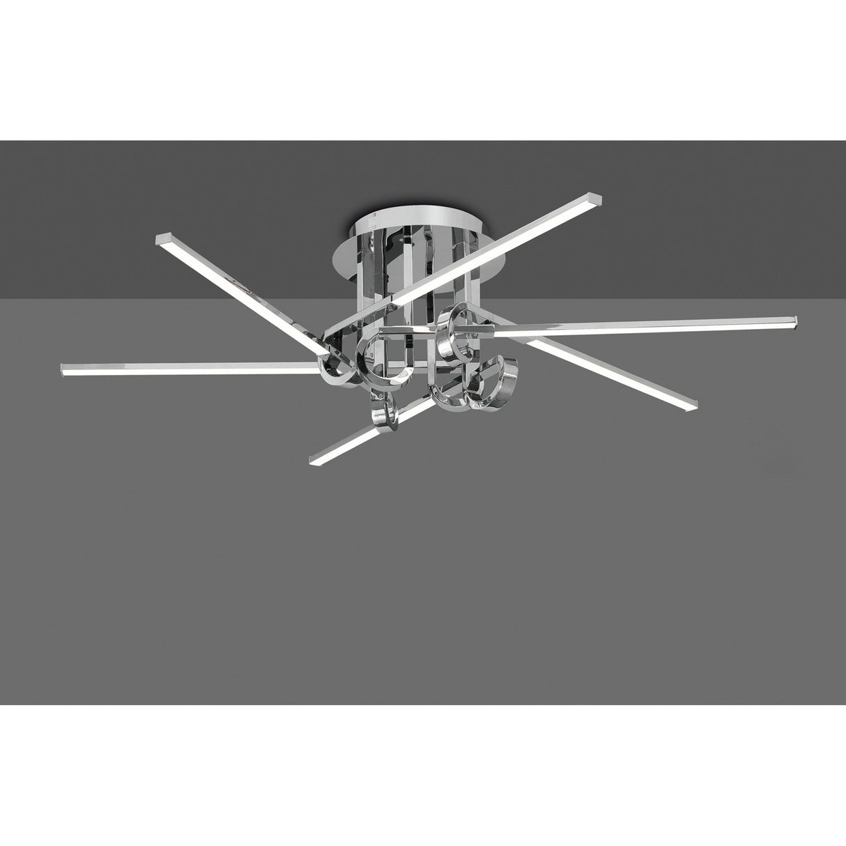 Cinto Semi-Flush Ceiling Light 42W 3000K - Polished Chrome