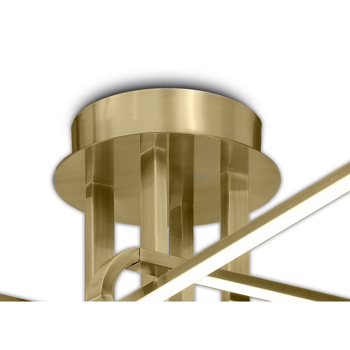 Cinto Semi-Flush Ceiling Light 28W 3000K - Antique Brass