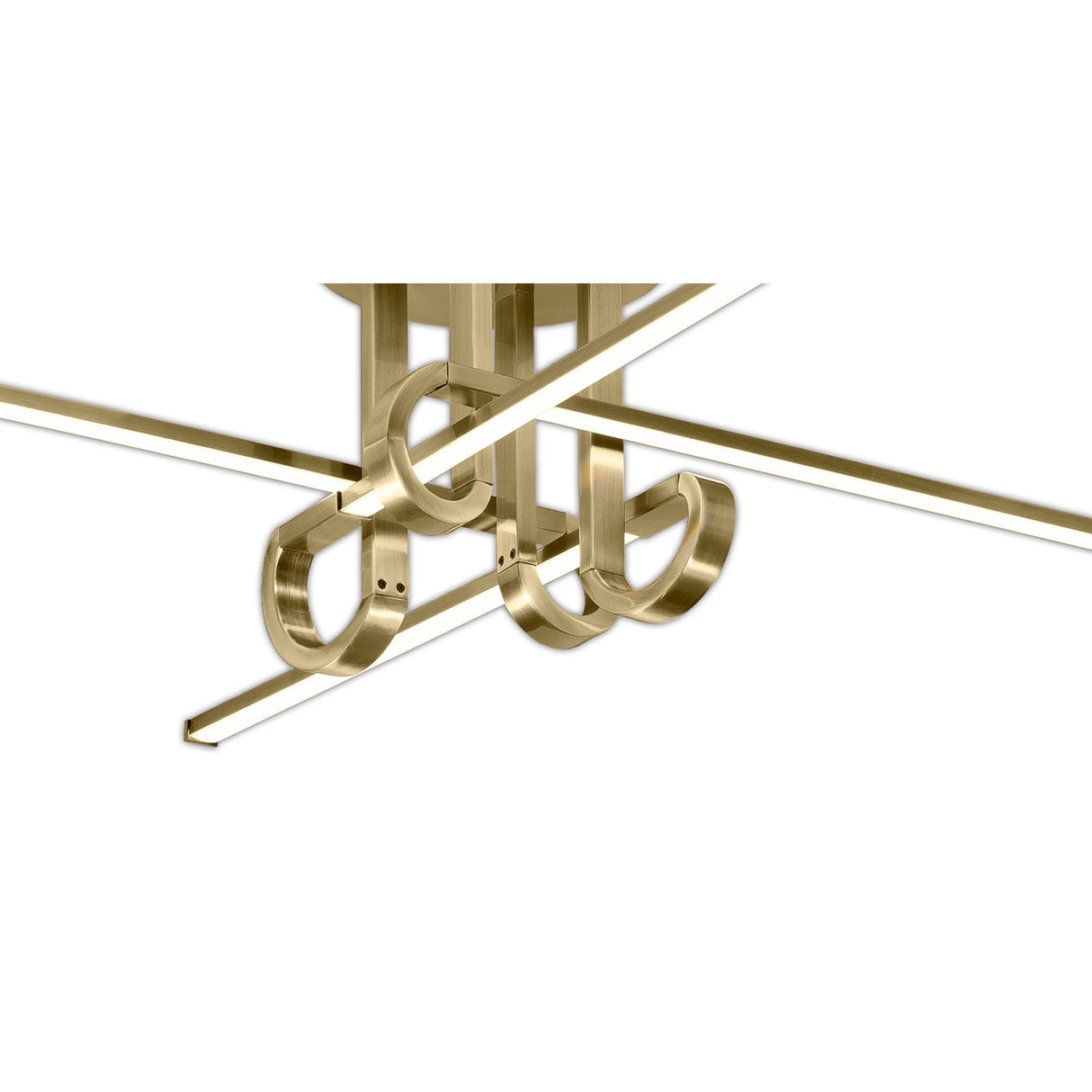 Cinto Semi-Flush Ceiling Light 28W 3000K - Antique Brass