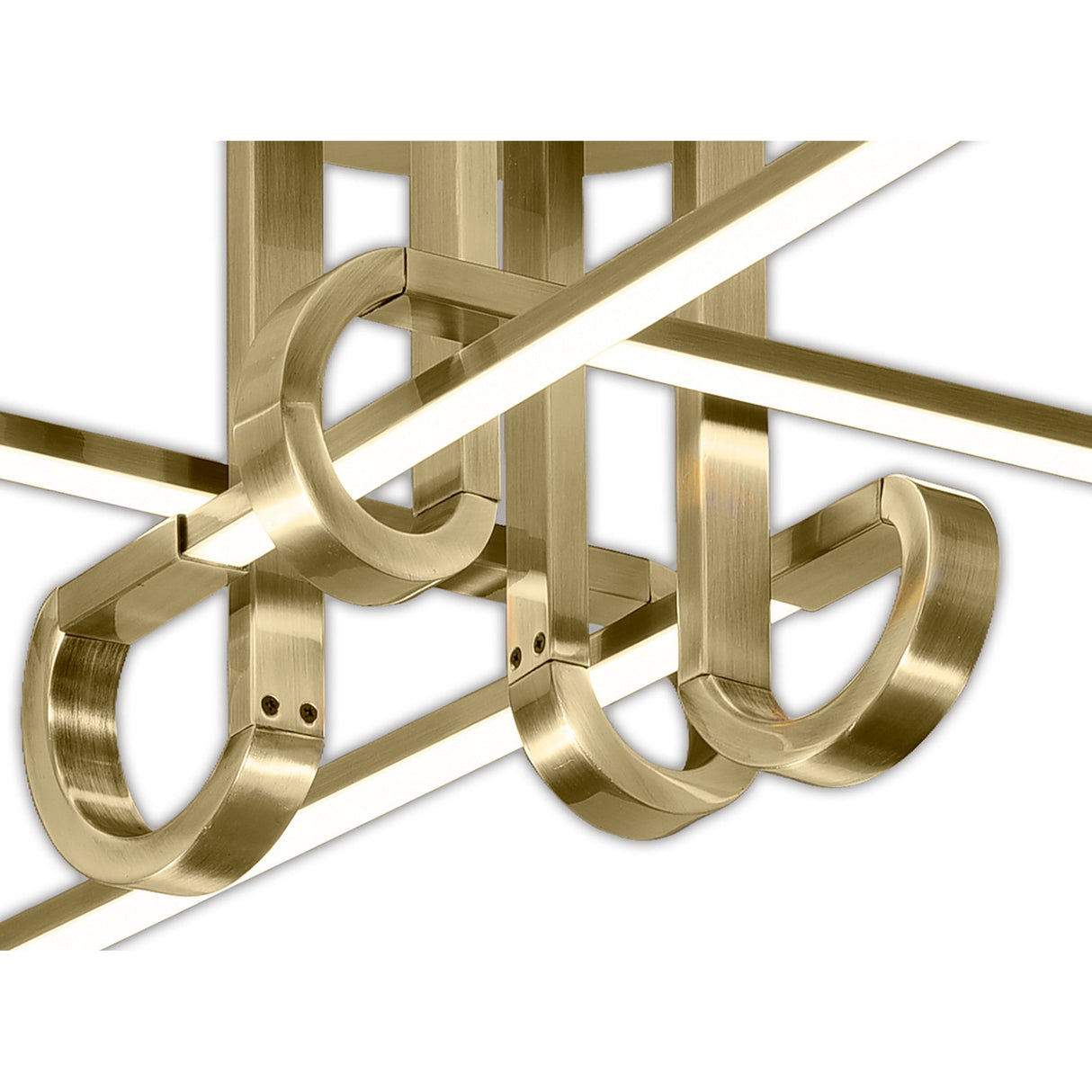 Cinto Semi-Flush Ceiling Light 28W 3000K - Antique Brass