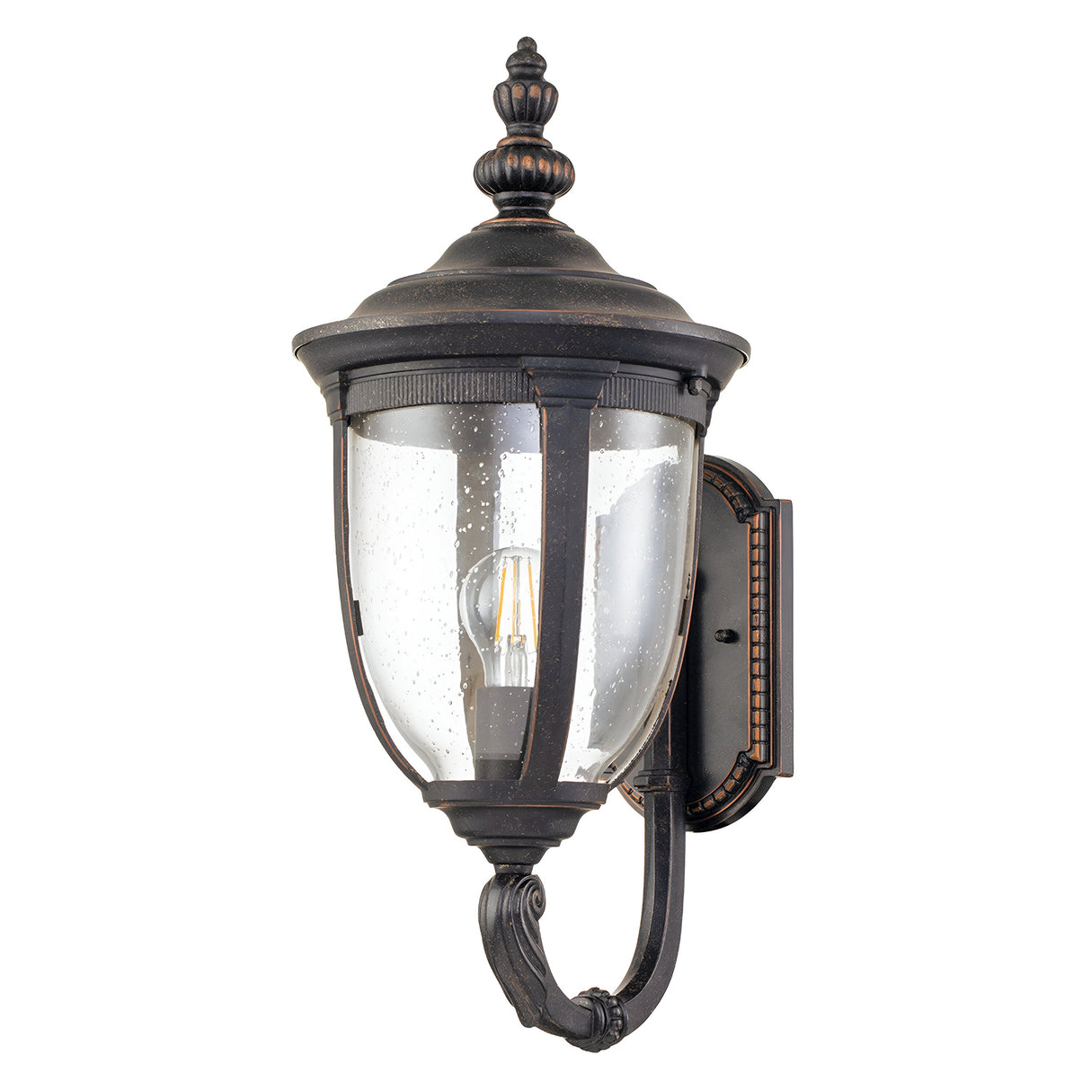 Cleveland 1 Light Medium Wall Lantern - Weathered Bronze