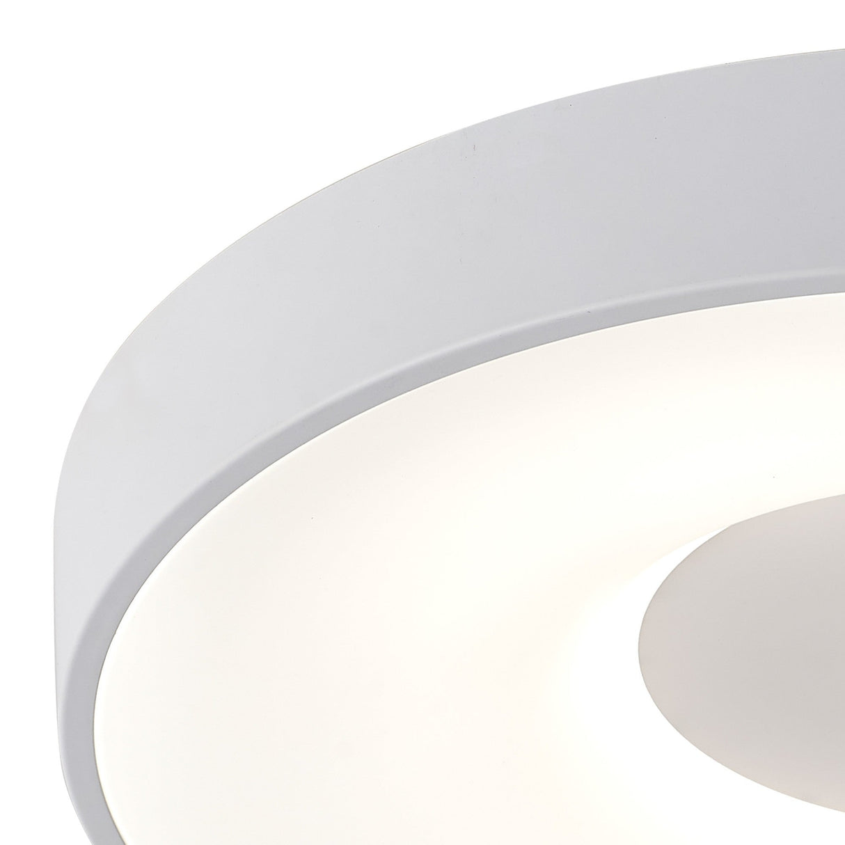 Coin Small Round CCT LED Flush Ceiling Light With Remote Control - White