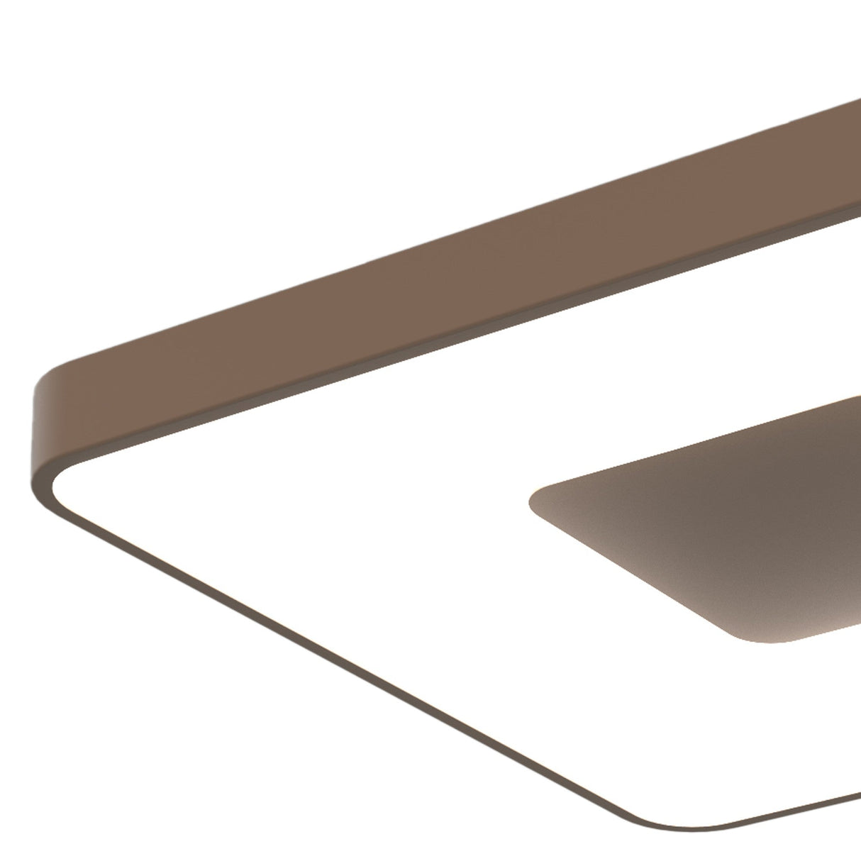 Coin Large Square CCT LED Flush Ceiling Light With Remote Control - Gold