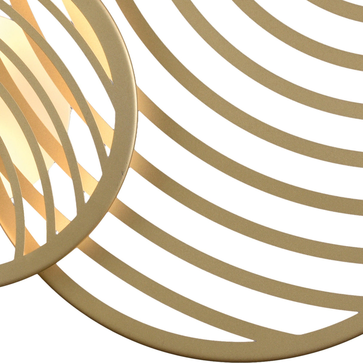 Collage 3 Ring LED Semi-Flush Ceiling Light 40W 3000K - Gold