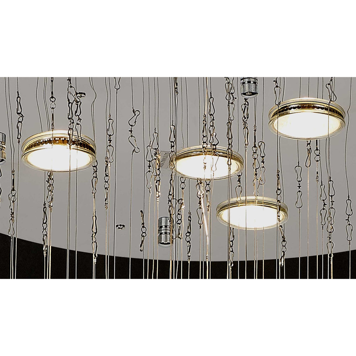 Colorado 4 Light Sphere Crystal Cluster Pendant Light - Polished Chrome