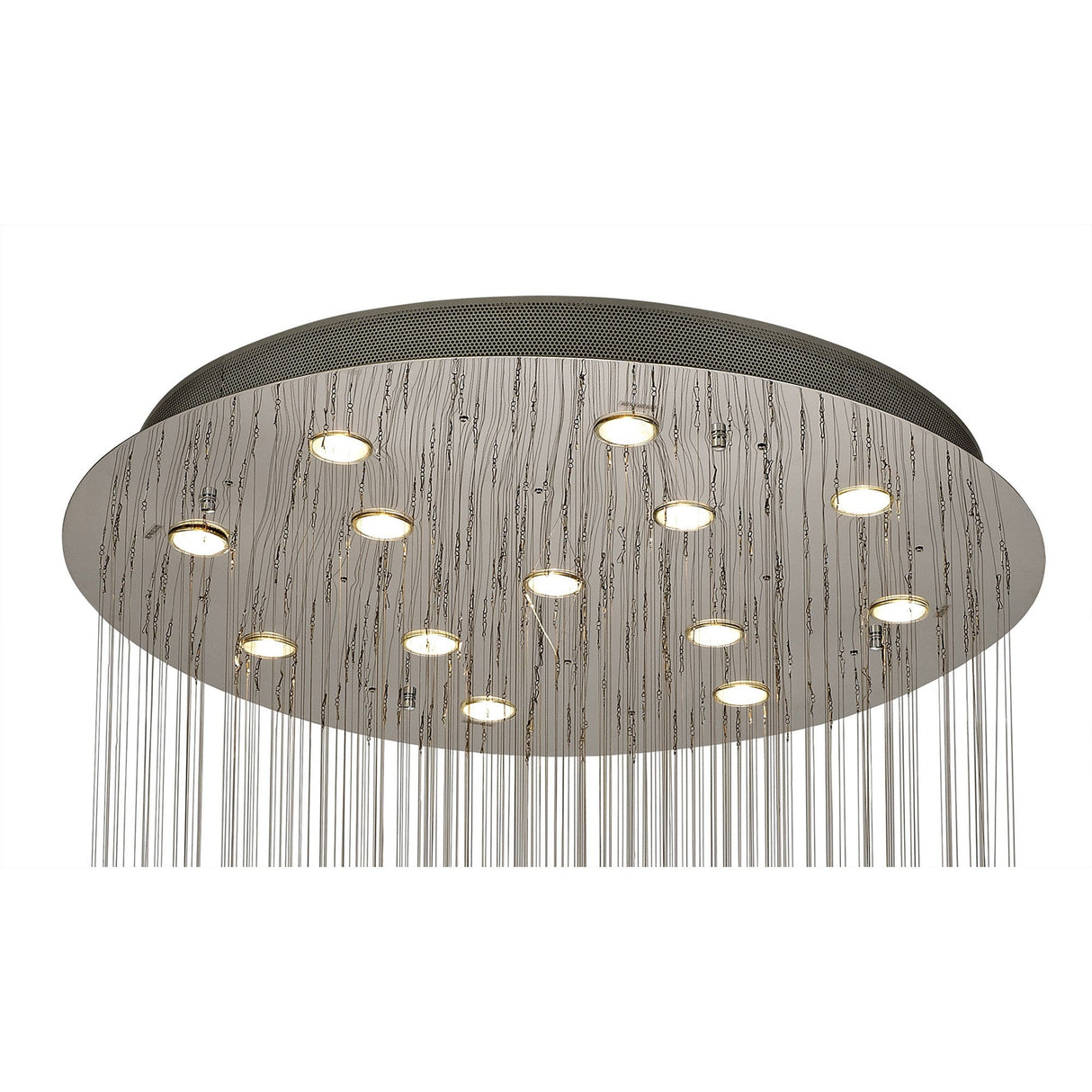 Colorado 13 Light Sphere Crystal Cluster Pendant Light - Polished Chrome