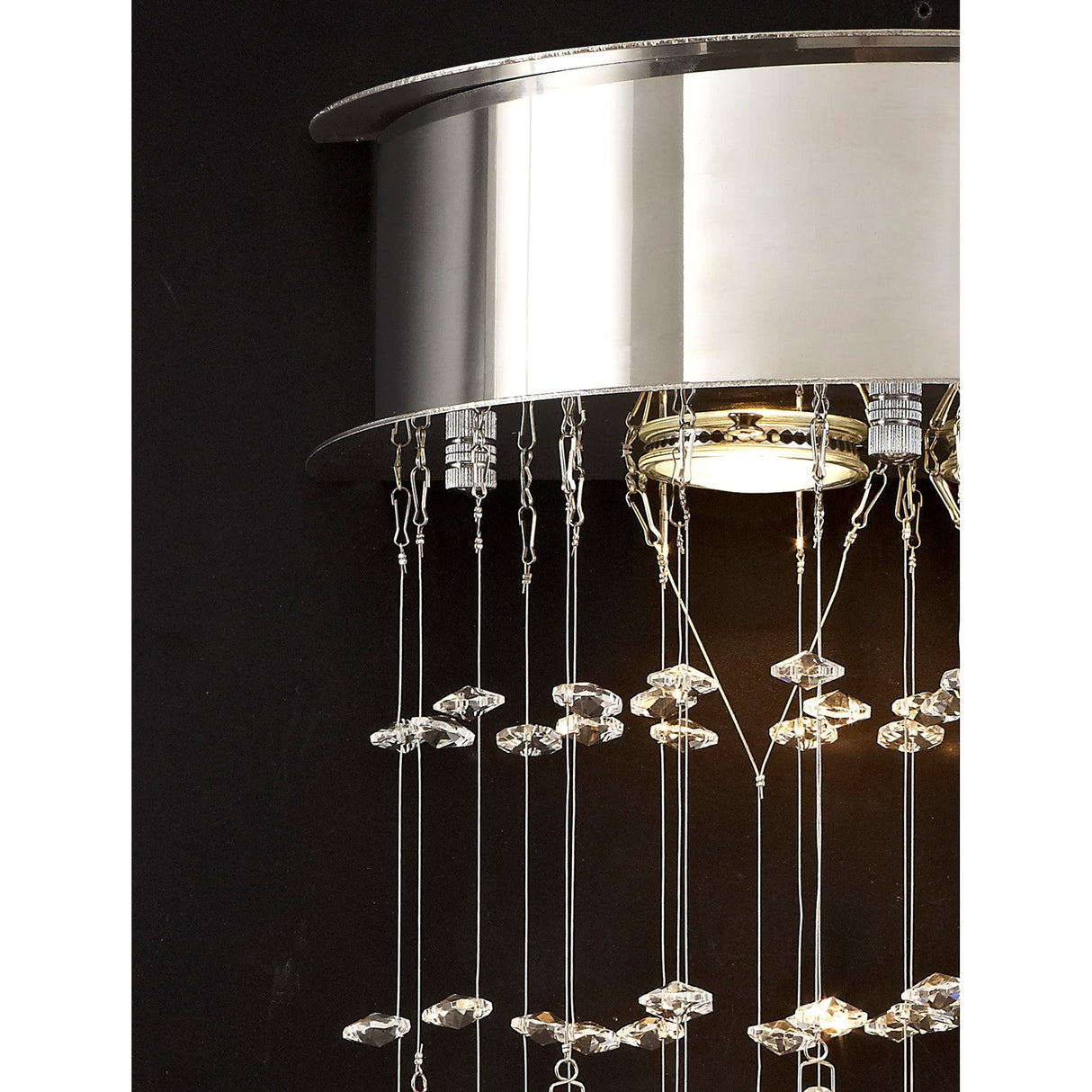 Colorado 2 Light Crystal Wall Light - Polished Chrome
