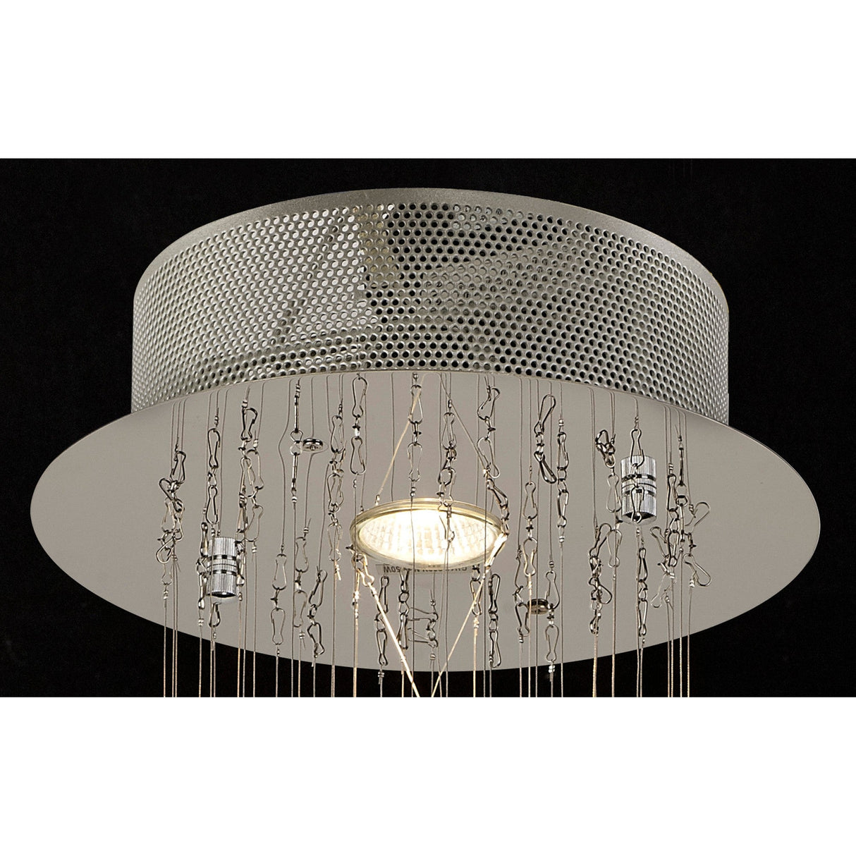 Colorado 1 Light Crystal Cluster Pendant Light - Polished Chrome