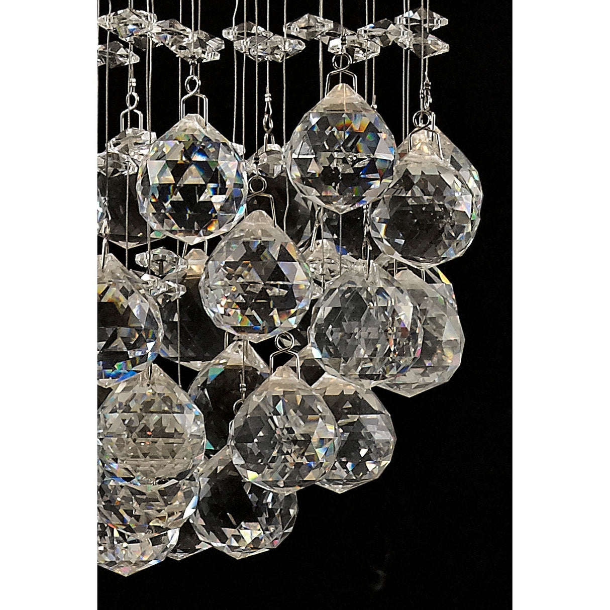 Colorado 1 Light Crystal Cluster Pendant Light - Polished Chrome
