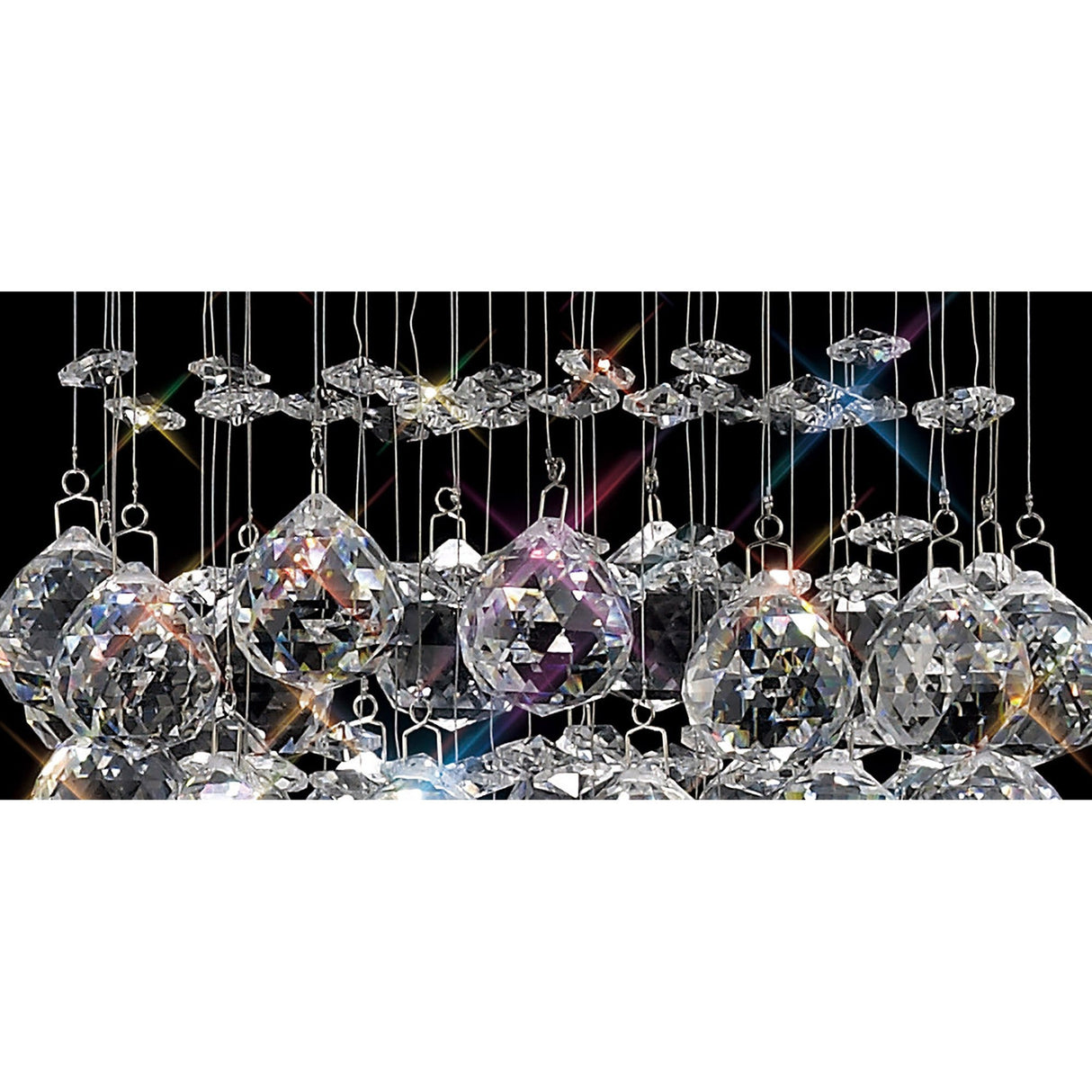 Colorado 1 Light Crystal Cluster Pendant Light - Polished Chrome