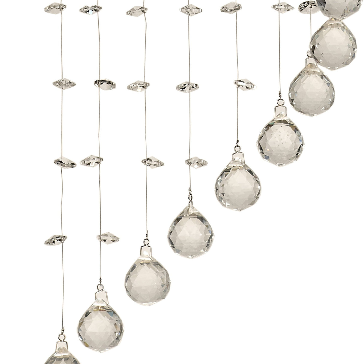 Colorado 1 Light Single-Spiral Crystal Cluster Pendant Light - Polished Chrome