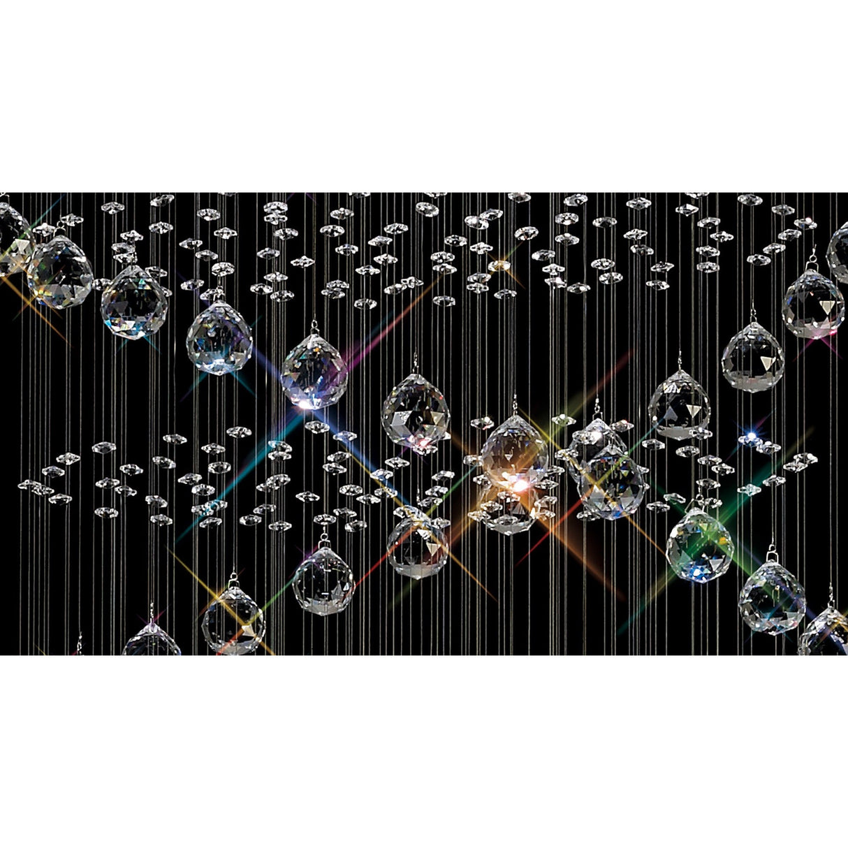 Colorado 10 Light Corkscrew Crystal Cluster Pendant Light - Polished Chrome