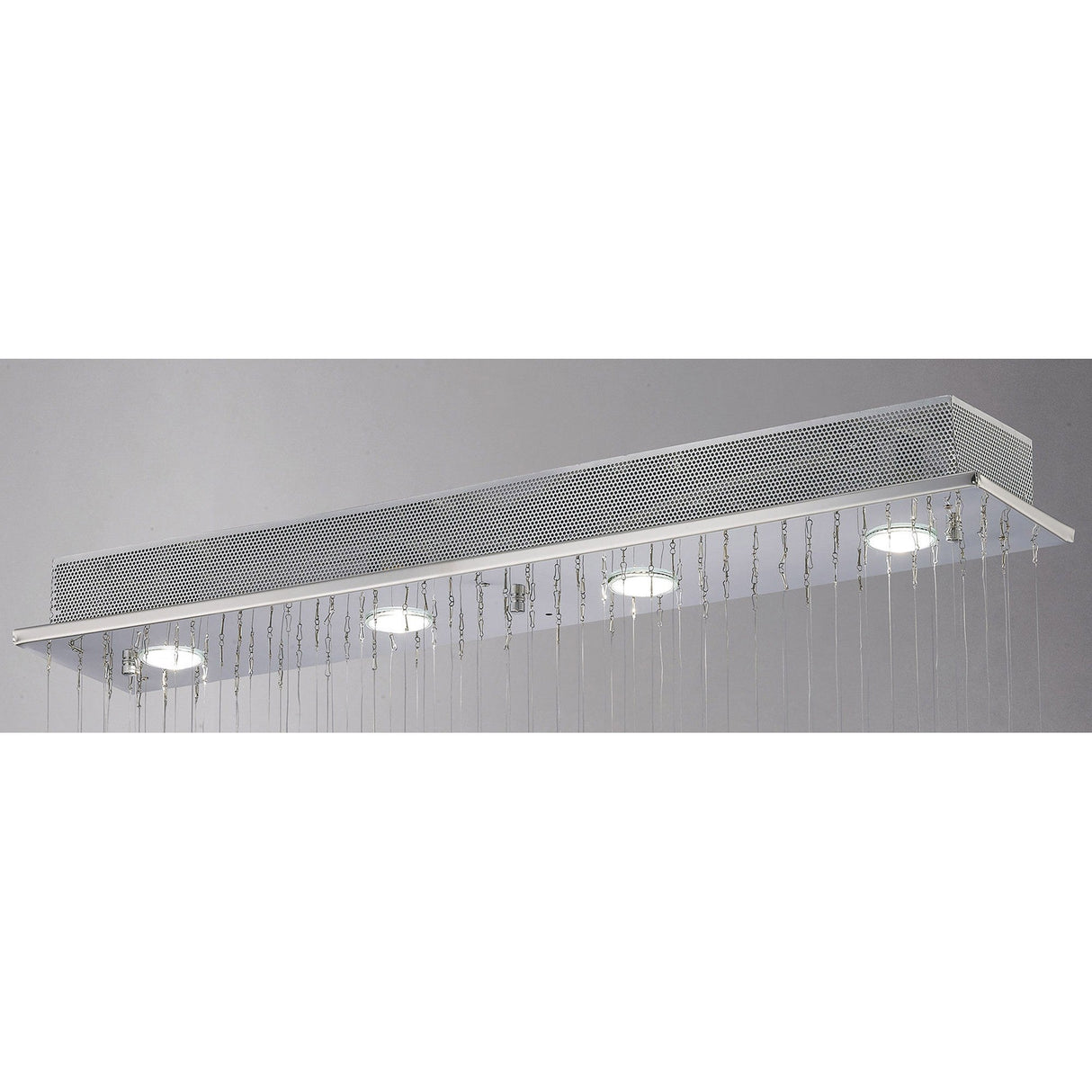 Colorado 4 Light Crystal Bar Pendant Light - Polished Chrome