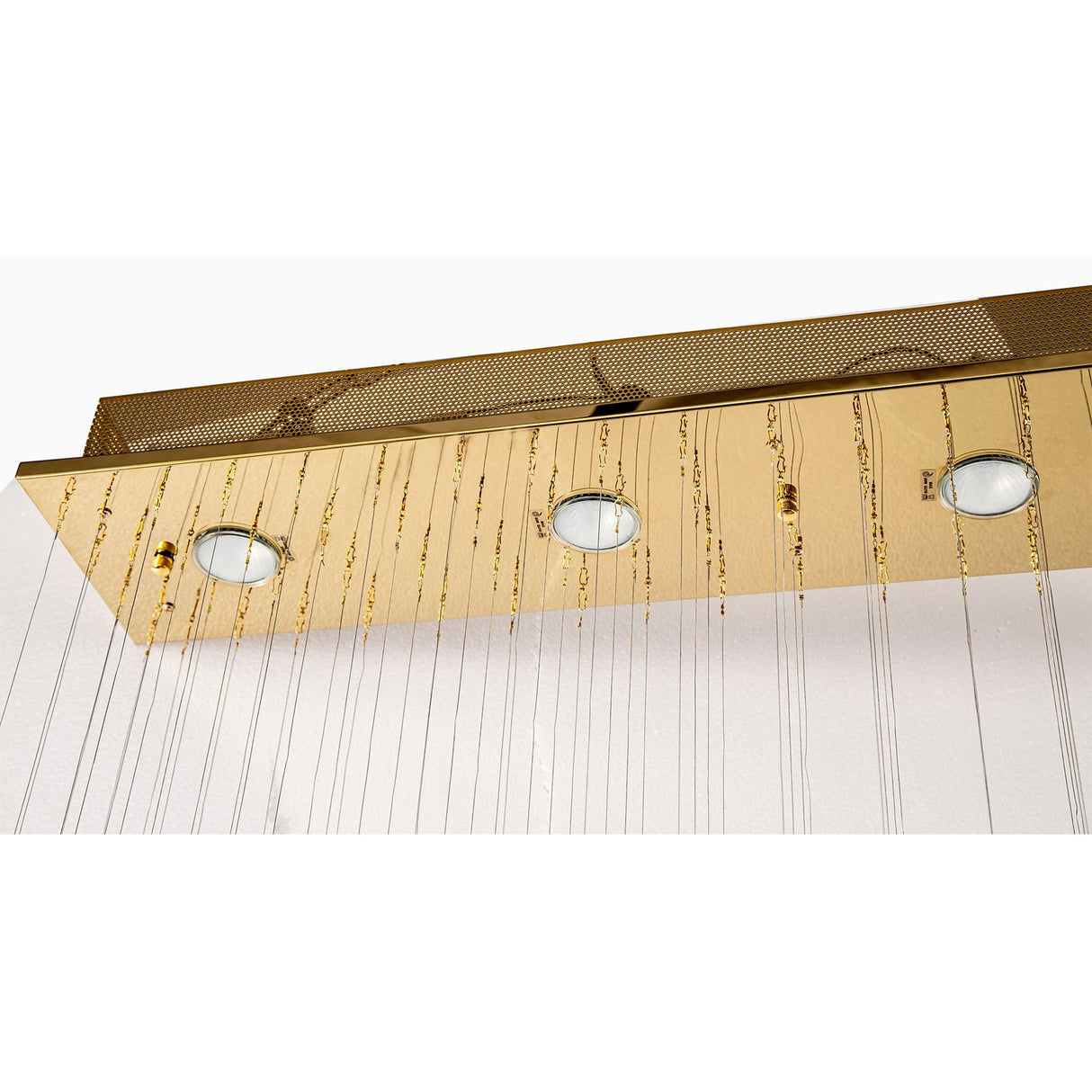 Colorado 6 Light Crystal Bar Pendant Light - French Gold