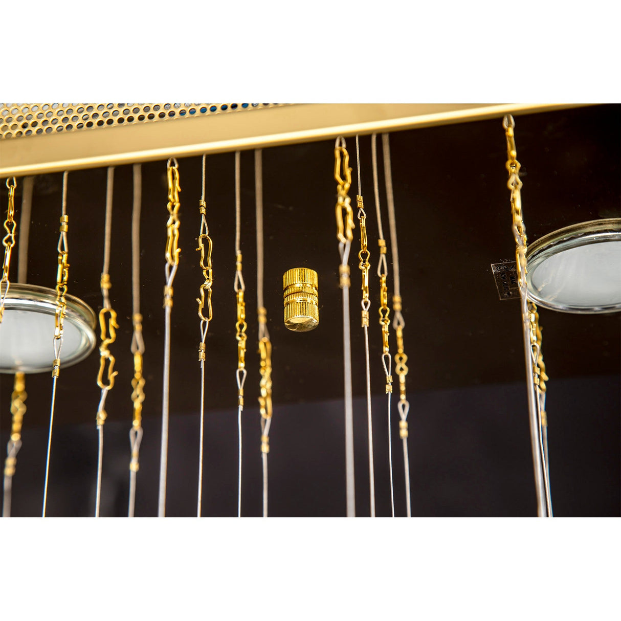 Colorado 6 Light Crystal Bar Pendant Light - French Gold